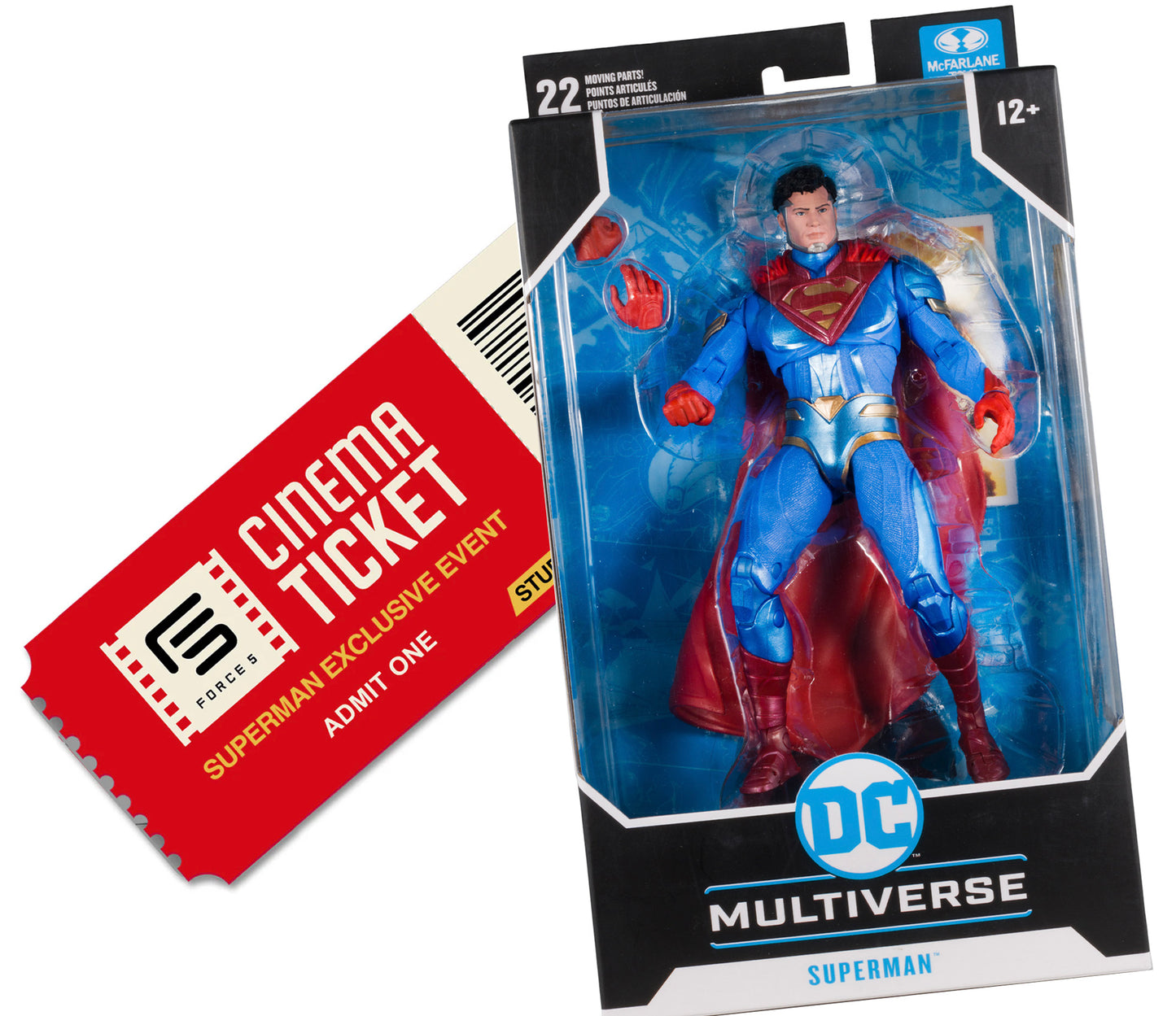 1 Ticket Pack w/ Superman Collectable Action Figure